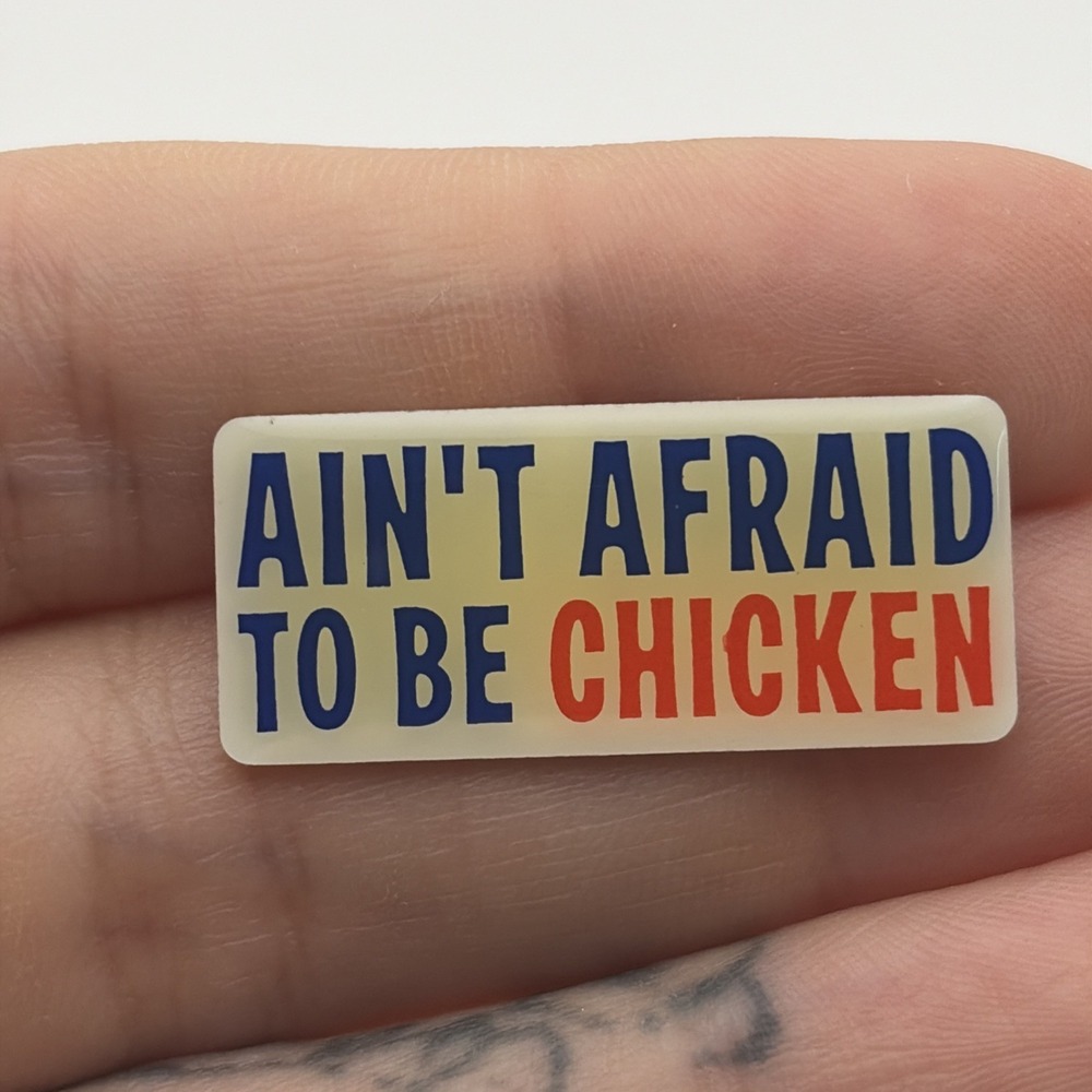KFC Kentucky Fried Chicken Ain't‎ Afraid To Be Chicken Fast Food Lapel Hat Pin
